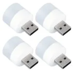 Mini USB LED Night Light – Flexible, Portable LED Bulb for Car, Indoor & Outdoor Use (Pack of 4)